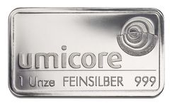 Srebrna palica Umicore 31,1035 Ag (1 oz.)